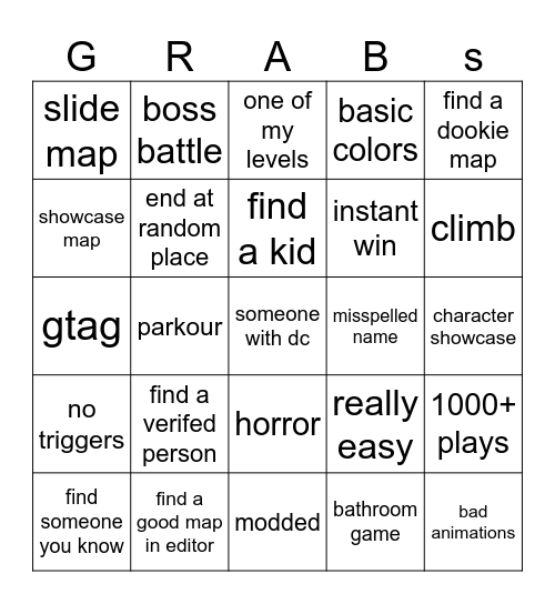 dsfdsgisdgidshogfhdasfiosahoueihasfgiou Bingo Card