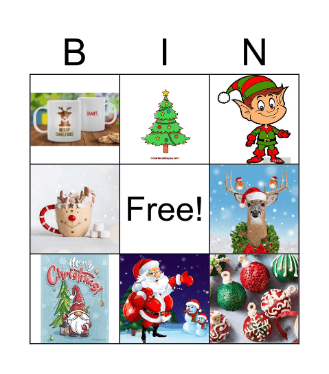 Christmas Bingo Card