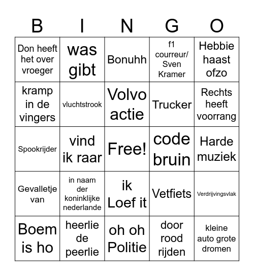 Gamemeneer Bingo Card