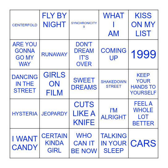 MOOSE 11-25 G2 Bingo Card