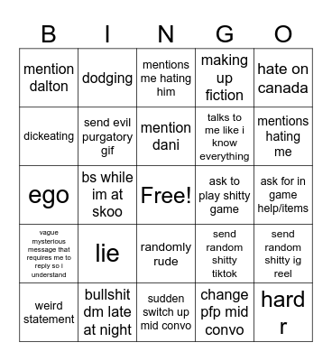 fibbinacci Bingo Card
