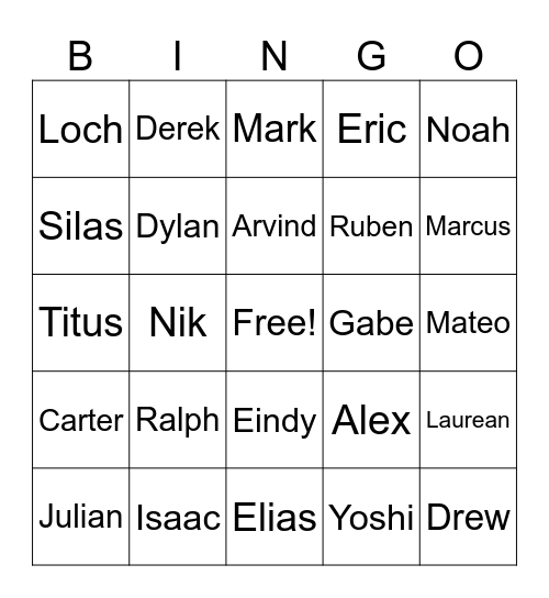 Hsisbzhsibsdjus Bingo Card