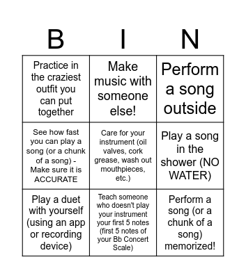 Thanksgiving Break Bingo Card