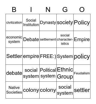 The Awesome Bingo Card