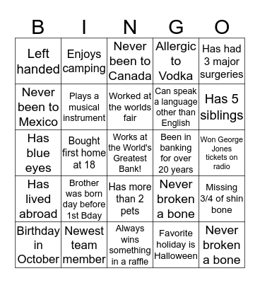 NORTHTOWN BINGO!!! Bingo Card