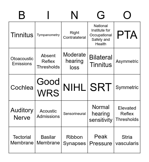 NIHL Bingo Card