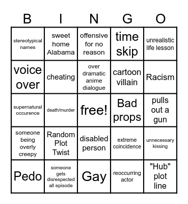 TT Bingo Card