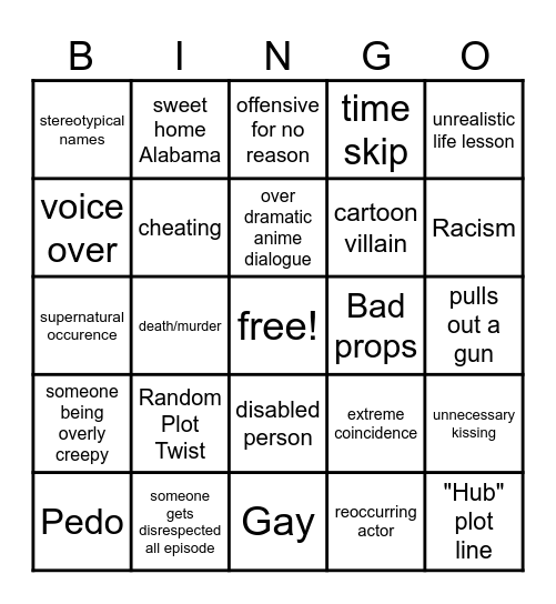 TT Bingo Card