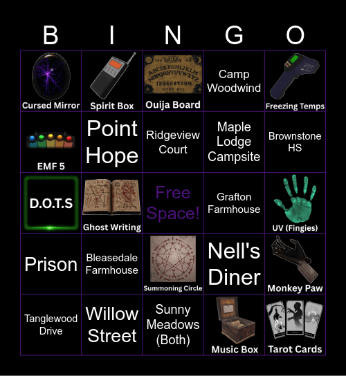👻Lezz's Phasmophobia Bingo👻 Bingo Card