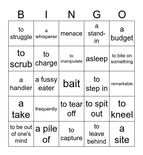 The Shark Whisperer Bingo Card
