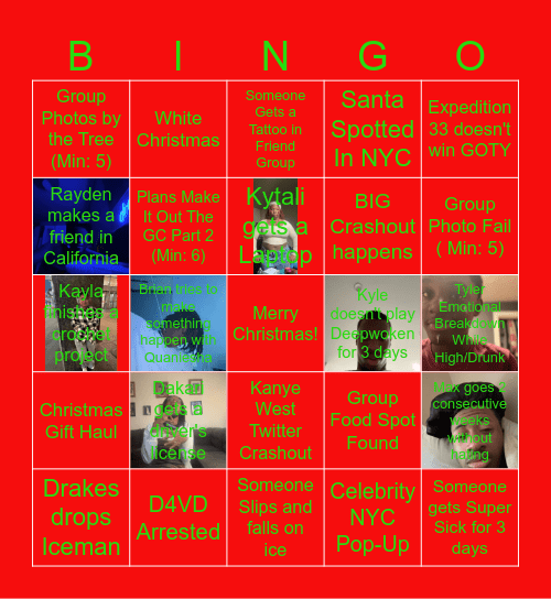 December Bingo Board ⛄️ Bingo Card