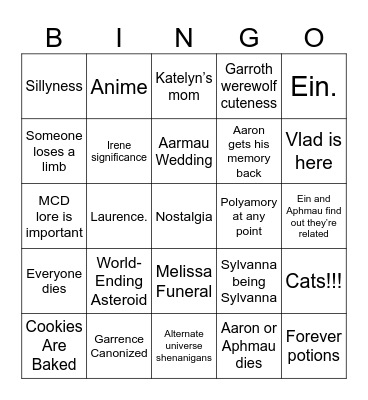 Mystreet S7 Bingo Card