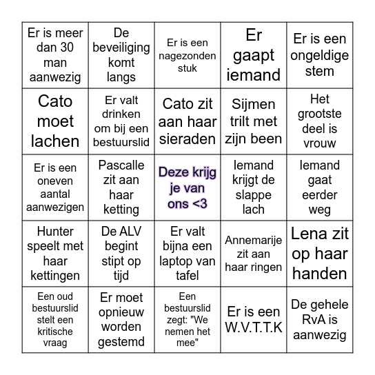 ALV 24-11-2025 Bingo Card