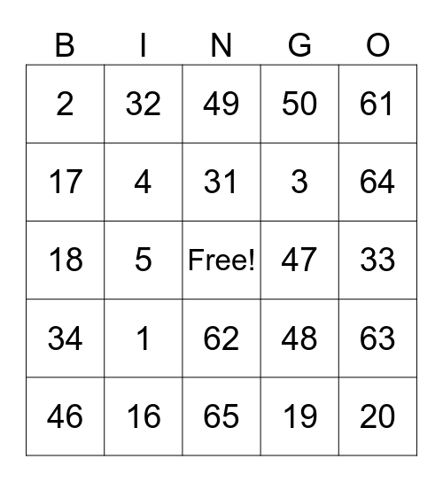 CLI ENGINEERING HEAD OFFICE Bingo Card