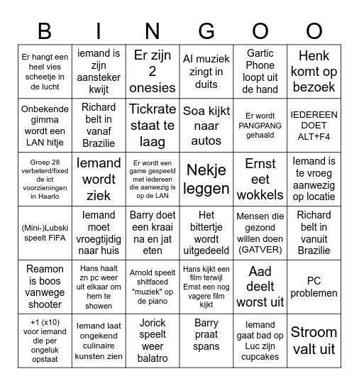 LAN 2026 Bingo Card