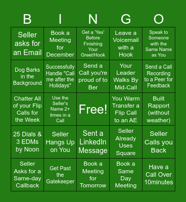 BDR BINGO Card