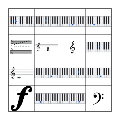 Bingo musical Bingo Card