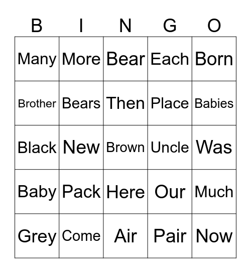 Nov 24. Confusion Bingo Card
