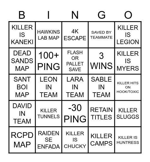 DBD BARCELONA RESTAURANT BINGO Card