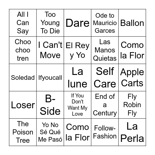 DOBINGO CUMPLEAÑERO Bingo Card