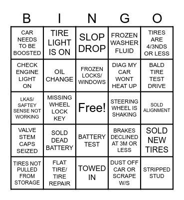 TECH SNOWDAY BINGO Card