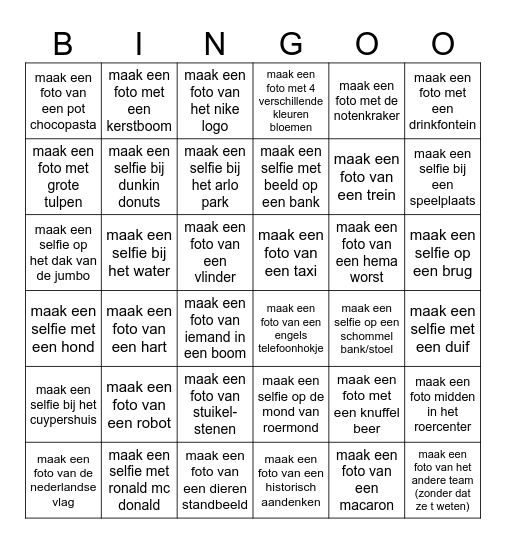 Roermondse Bingo! Bingo Card