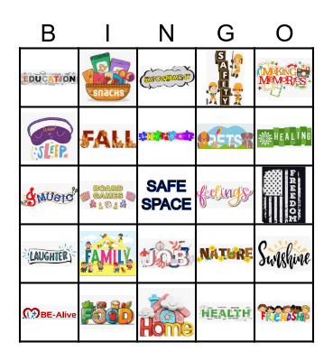 Gratitude Bingo Card