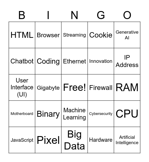 ES Town Hall Bingo Card
