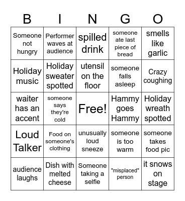 Cirque du Steen Bingo Card