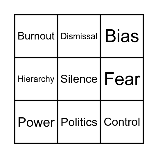 LEADERSHIP Bingo Card
