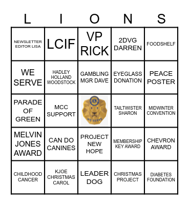 CHRISTMAS BINGO Card