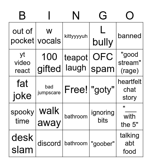 CaseOH Bingo! Bingo Card
