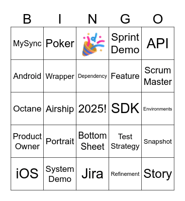 Gemstone Bingo Card