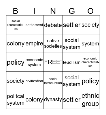 Carter's Bingo! :) Bingo Card