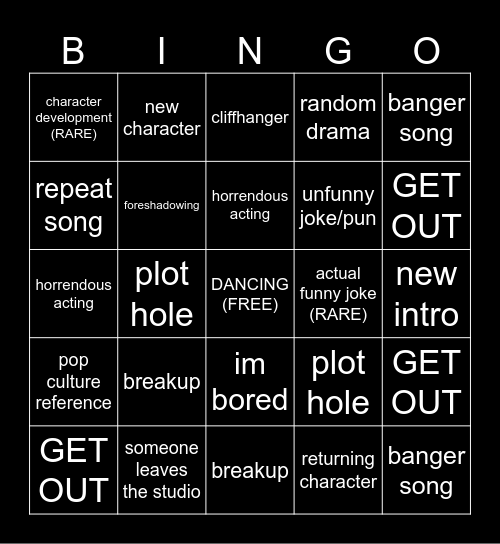 TNS BINGO Card