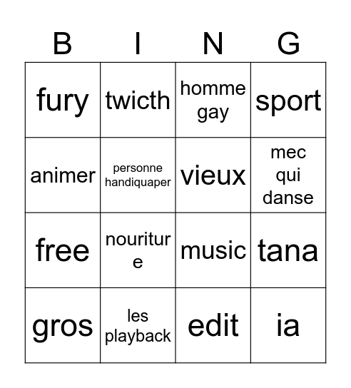 ig reels Bingo Card