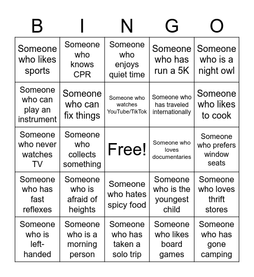 Dayspring Bingo Card