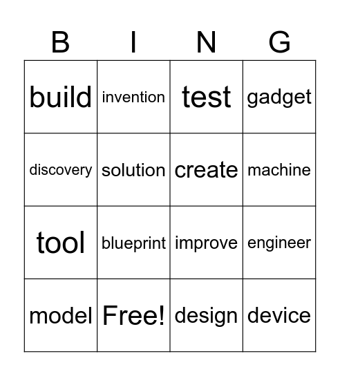Unit 4 grade 4 bingo Card