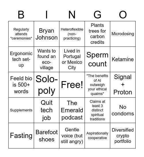 DIGITAL NOMAD Bingo Card