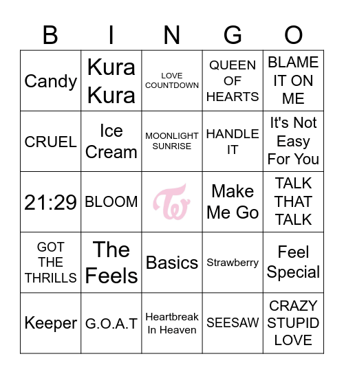 BINGO do TWICE by addi Bingo Card