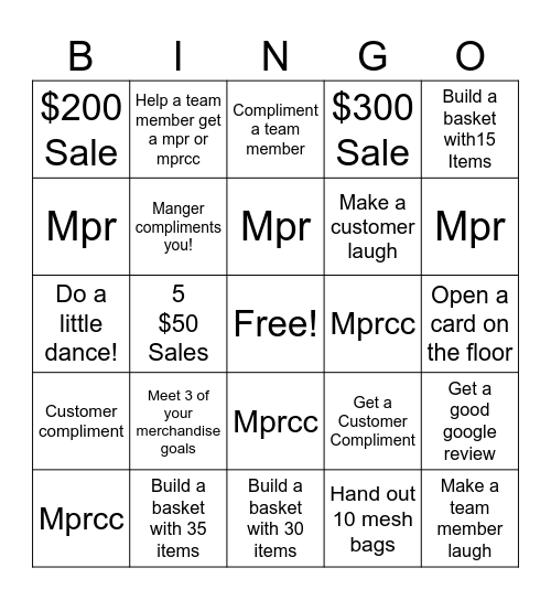 1268 BINGO FUN! Bingo Card