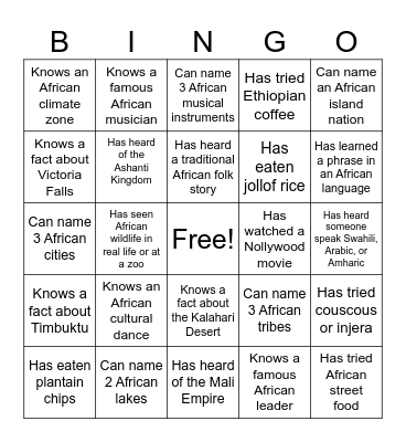 ASA Meeting BINGO board Version - 2 Bingo Card