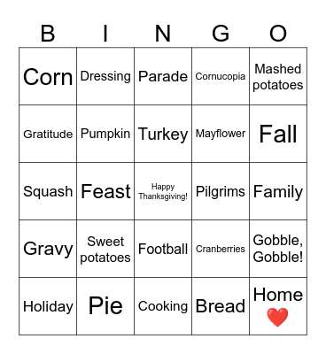 LN1128 Bingo Card