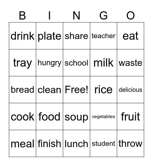 JHS1 SDG12 Bingo Card