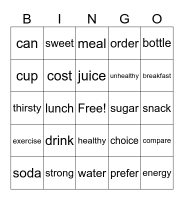 JHS1 SDG3 Bingo Card