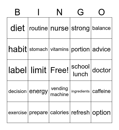 JHS2 SDG3 Bingo Card