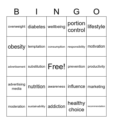 JHS3 SDG3 Bingo Card