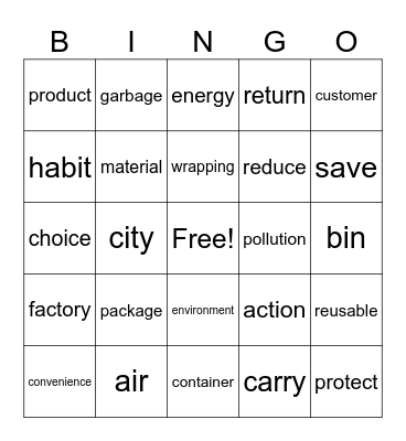 JHS2 SDG14 Bingo Card