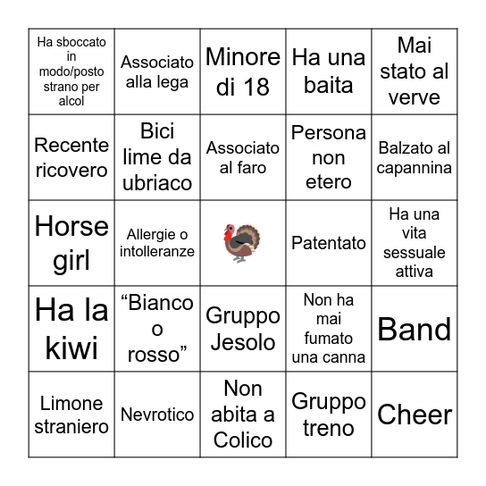 Thanksgiving!!!! Bingo Card