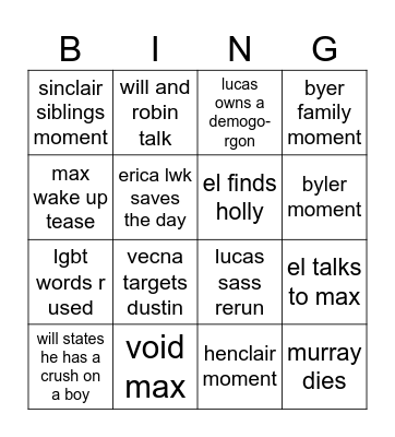 vol 1 bingo Card